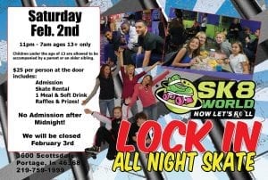 Lock In Skate at Sk8 World Feb 2nd
